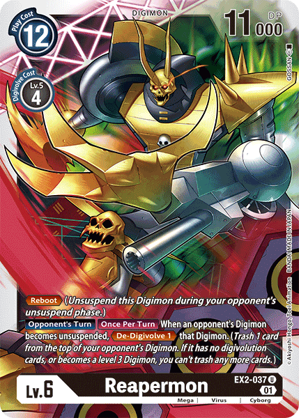 Reapermon [EX2-037] [Digital Hazard] | Tables and Towers