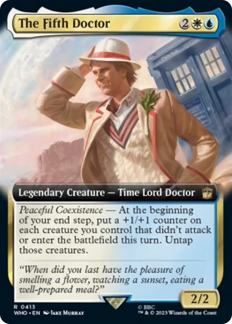 The Fifth Doctor (Extended Art) [Doctor Who] | Tables and Towers