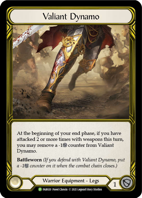 Valiant Dynamo (Golden) [FAB020] (Promo)  Cold Foil | Tables and Towers