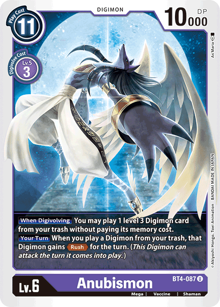 Anubismon [BT4-087] [Great Legend] | Tables and Towers