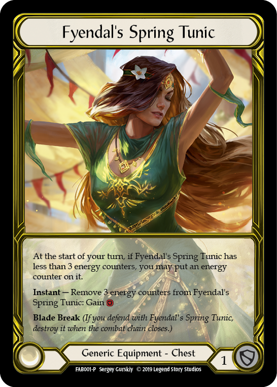 Fyendal's Spring Tunic [FAB001-P] (Promo)  1st Edition Cold Foil - Golden | Tables and Towers