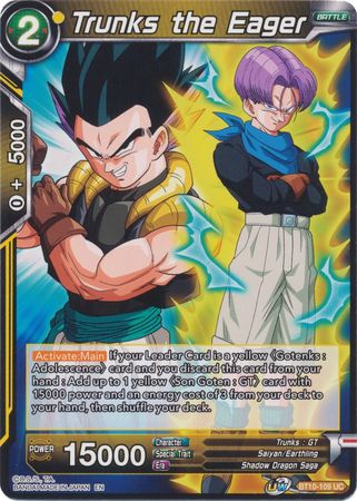 Trunks the Eager (BT10-109) [Rise of the Unison Warrior 2nd Edition] | Tables and Towers