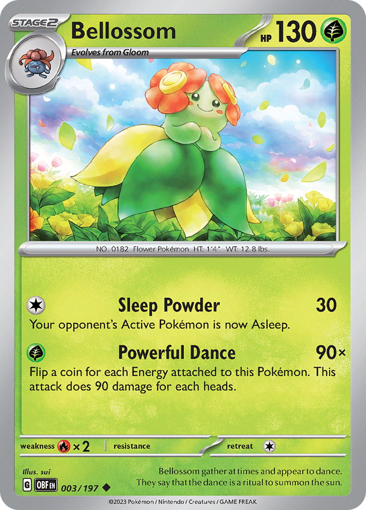 Bellossom (003/197) [Scarlet & Violet: Obsidian Flames] | Tables and Towers