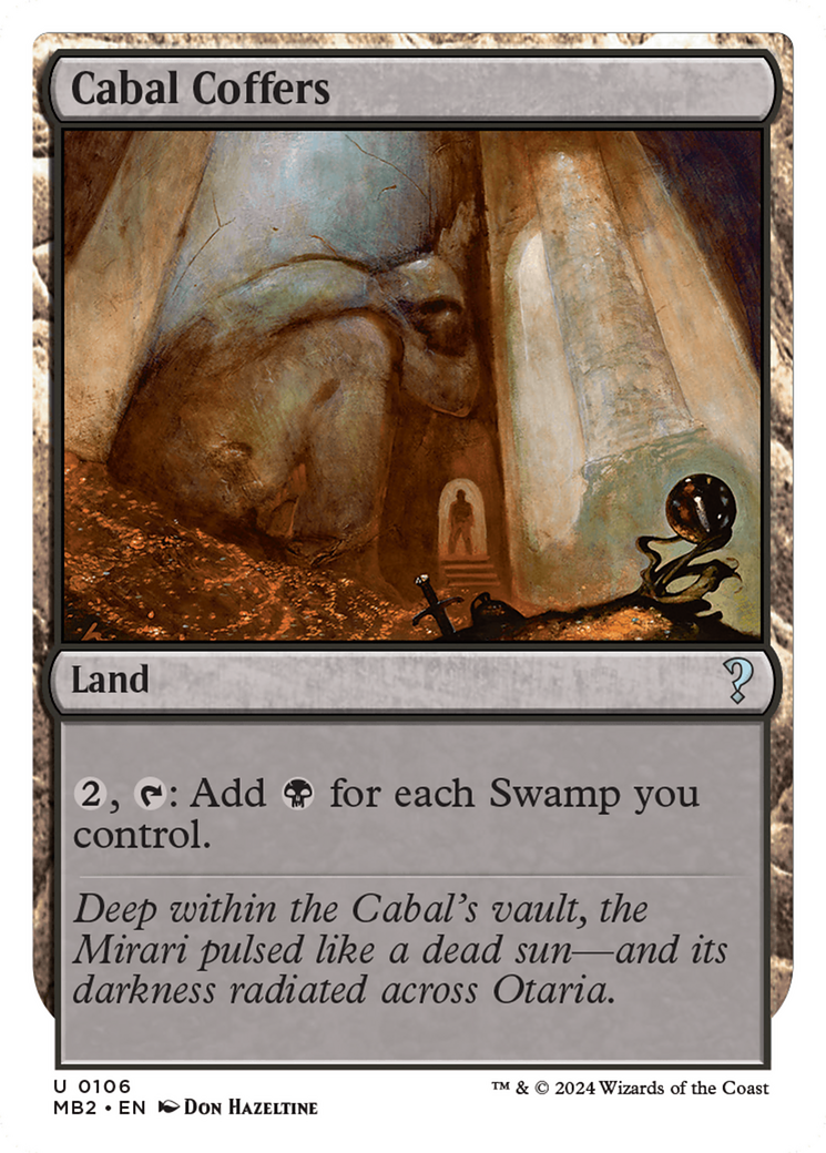 Cabal Coffers (White Border) [Mystery Booster 2] | Tables and Towers