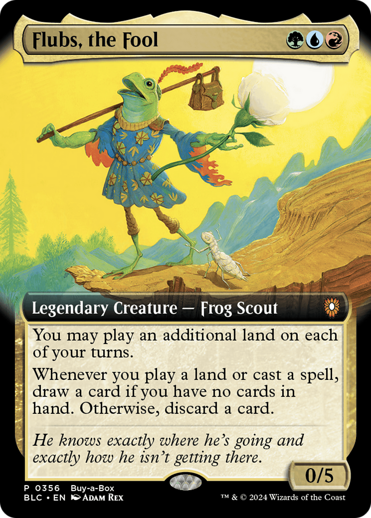 Flubs, the Fool (Buy-A-Box) (Extended Art) [Bloomburrow Promos] | Tables and Towers