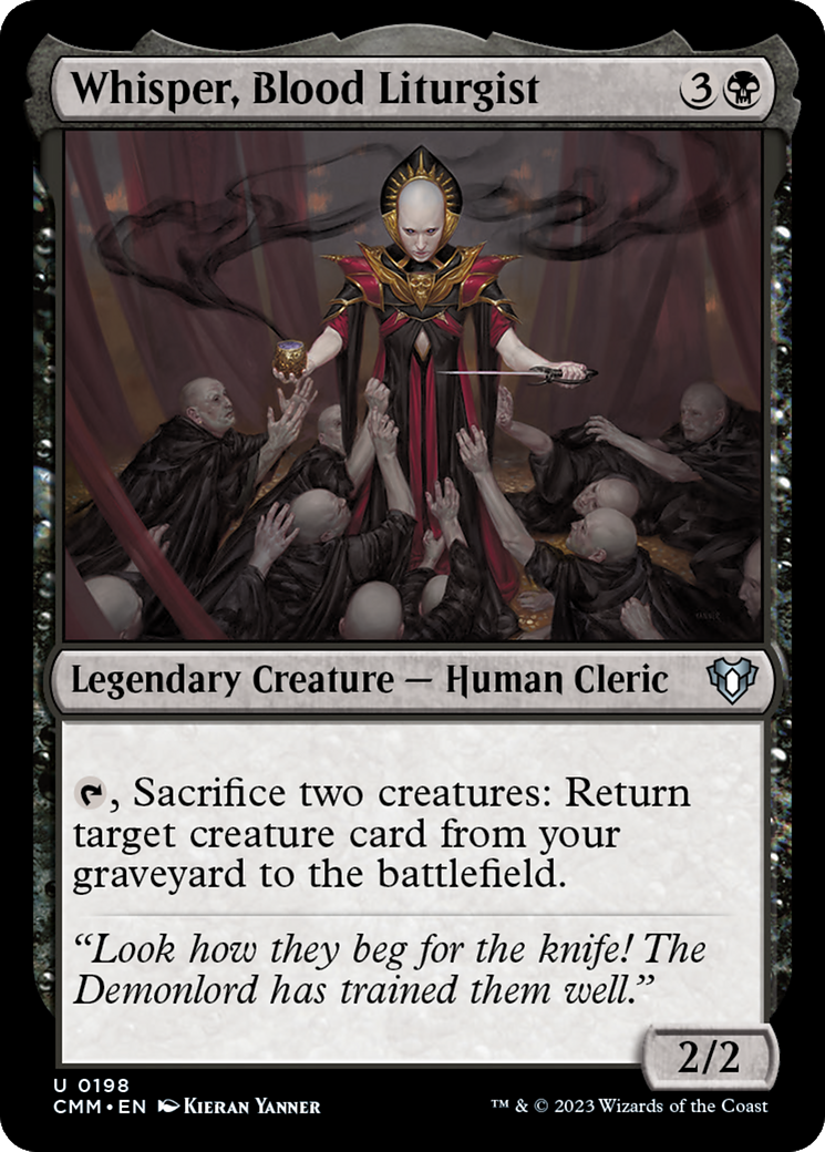 Whisper, Blood Liturgist [Commander Masters] | Tables and Towers