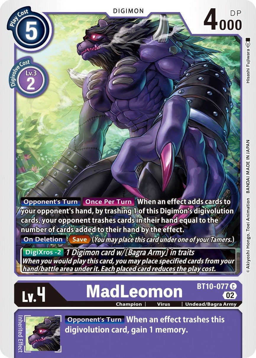 MadLeomon [BT10-077] [Xros Encounter] | Tables and Towers