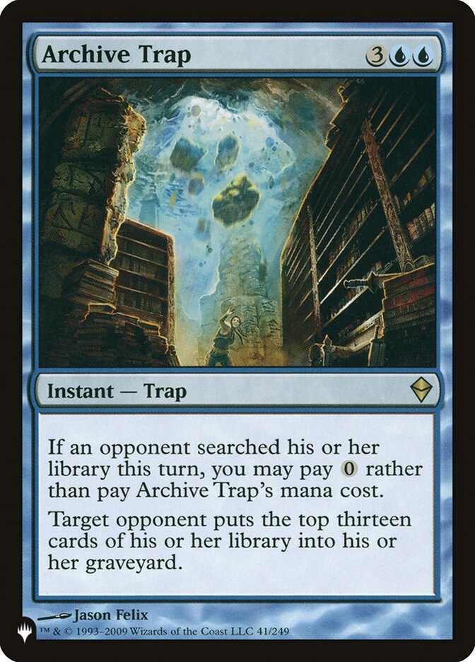 Archive Trap [The List] | Tables and Towers