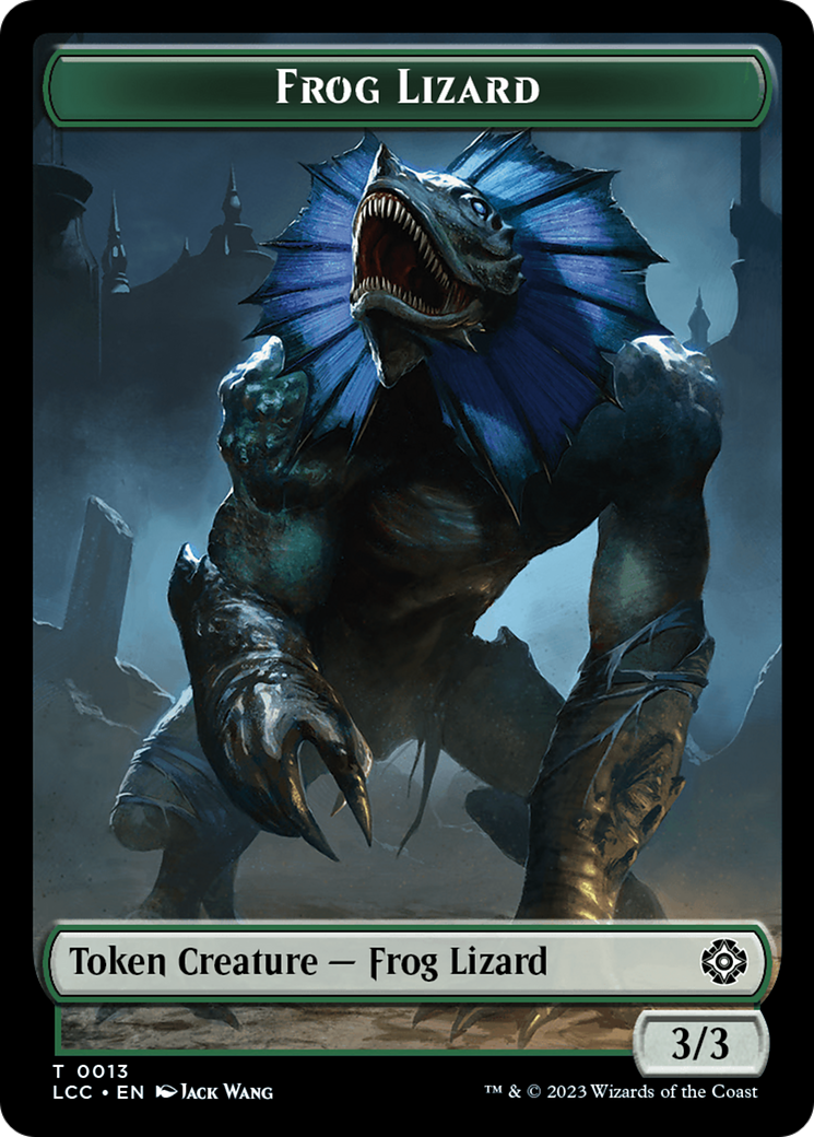 Frog Lizard // Merfolk (0003) Double-Sided Token [The Lost Caverns of Ixalan Commander Tokens] | Tables and Towers