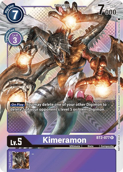 Kimeramon [BT2-077] (Official Tournament Pack Vol.4) [Release Special Booster Promos] | Tables and Towers