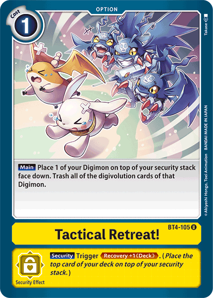 Tactical Retreat! [BT4-105] [Great Legend] | Tables and Towers