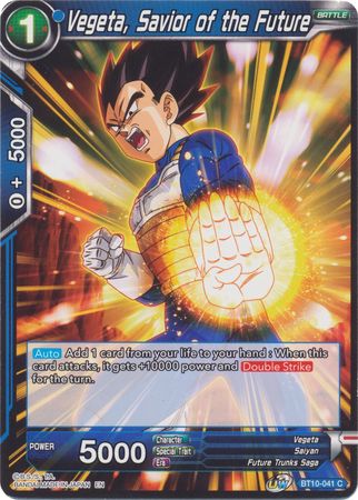 Vegeta, Savior of the Future (BT10-041) [Rise of the Unison Warrior 2nd Edition] | Tables and Towers