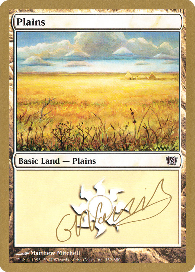 Plains (gn332) (Gabriel Nassif) [World Championship Decks 2004] | Tables and Towers