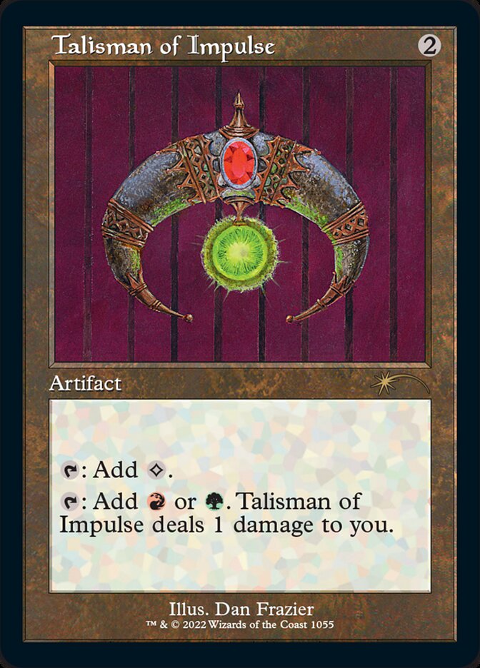 Talisman of Impulse (Foil Etched) [Secret Lair Drop Series] | Tables and Towers