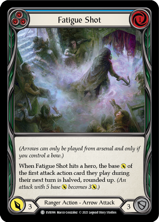 Fatigue Shot (Blue) [EVR096] (Everfest)  1st Edition Rainbow Foil | Tables and Towers