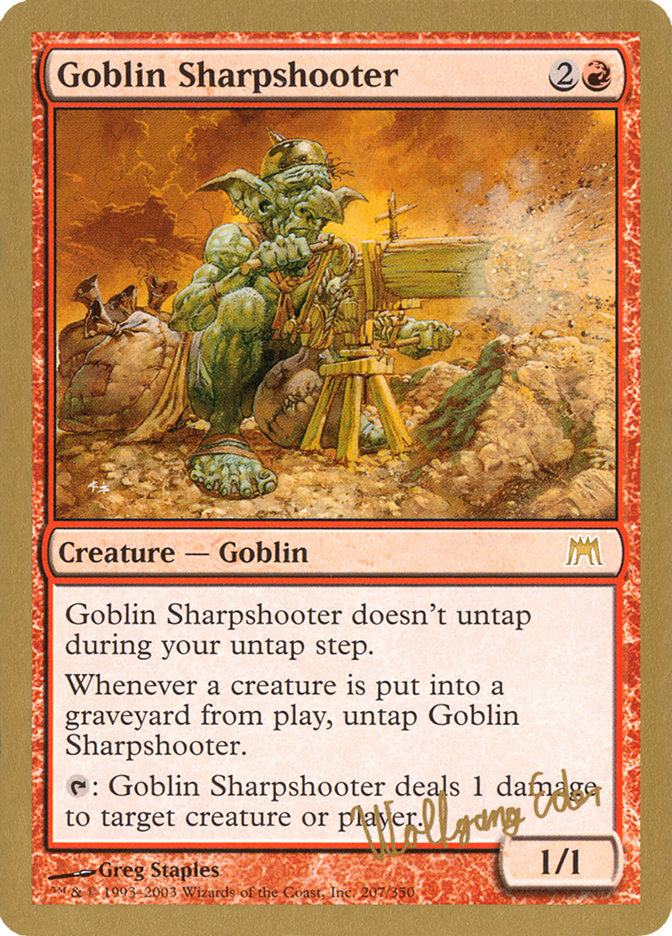 Goblin Sharpshooter (Wolfgang Eder) [World Championship Decks 2003] | Tables and Towers