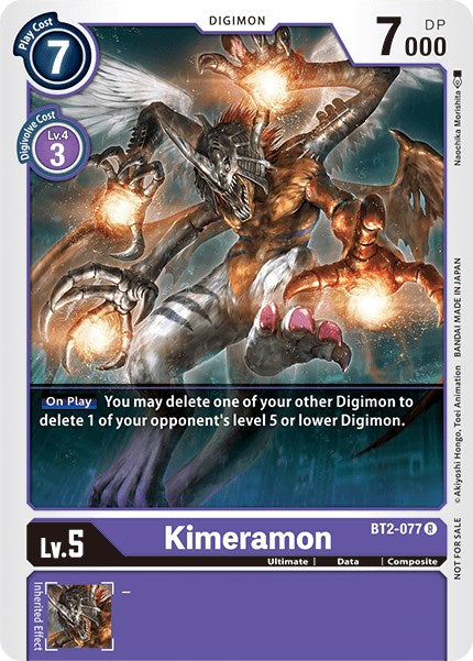 Kimeramon [BT2-077] (Battle of Omni Pre-Release) [Release Special Booster Promos] | Tables and Towers