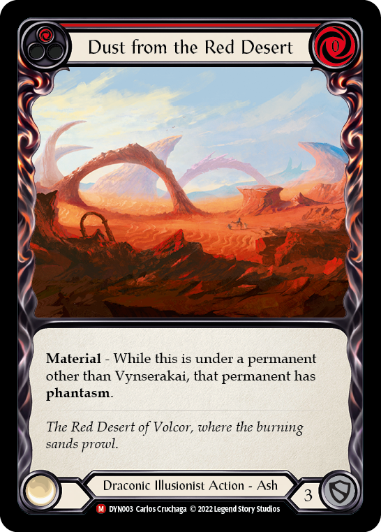 Dust from the Red Desert [DYN003] (Dynasty)  Rainbow Foil | Tables and Towers