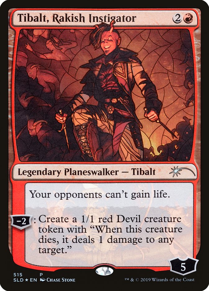 Tibalt, Rakish Instigator (Stained Glass) [Secret Lair Drop Promos] | Tables and Towers