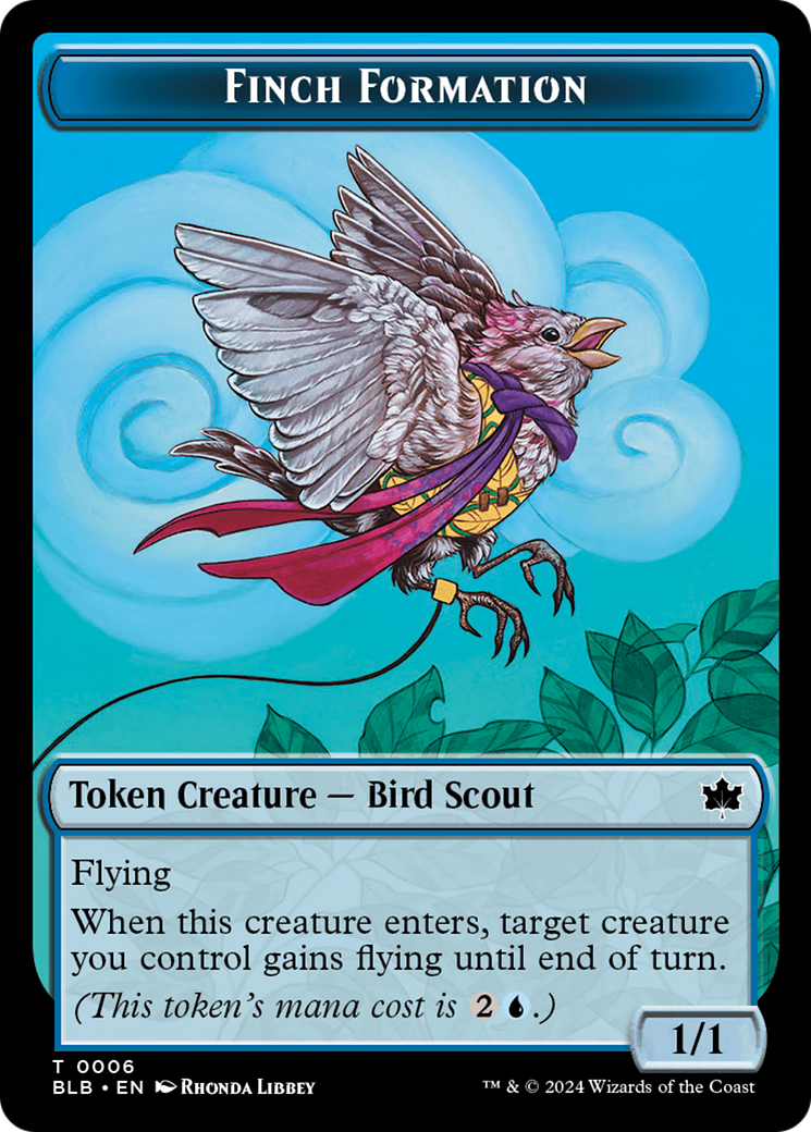 Finch Formation Token [Bloomburrow Tokens] | Tables and Towers