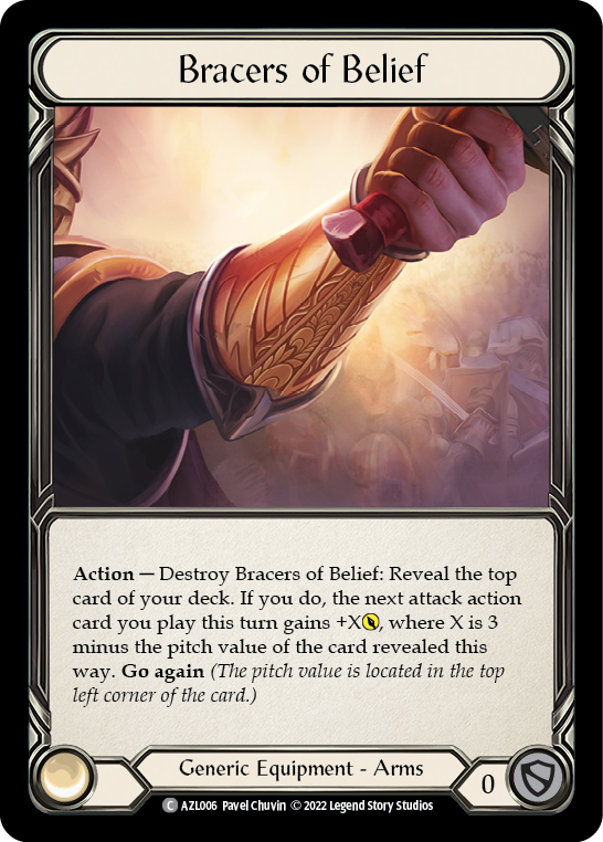 Bracers of Belief [AZL006] (Outsiders Azalea Blitz Deck) | Tables and Towers