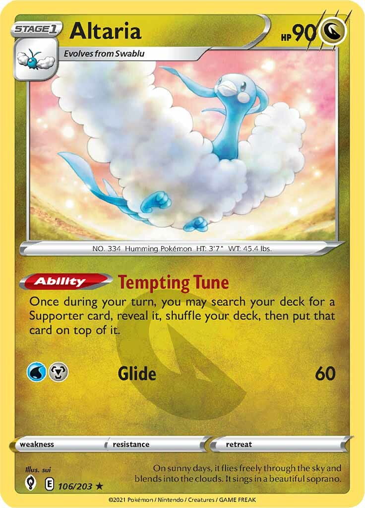 Altaria (106/203) [Sword & Shield: Evolving Skies] | Tables and Towers