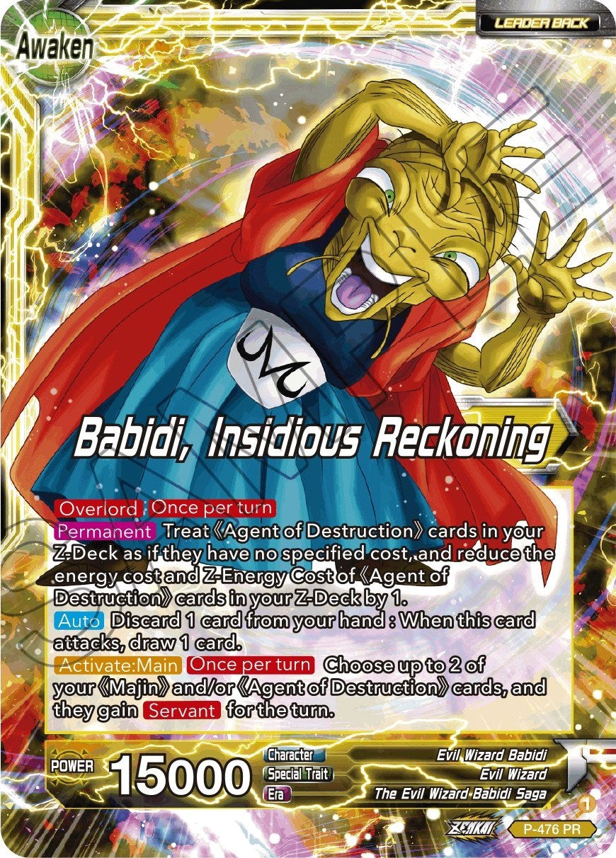 Babidi // Babidi, Insidious Reckoning (Silver Foil) (P-476) [Tournament Promotion Cards] | Tables and Towers