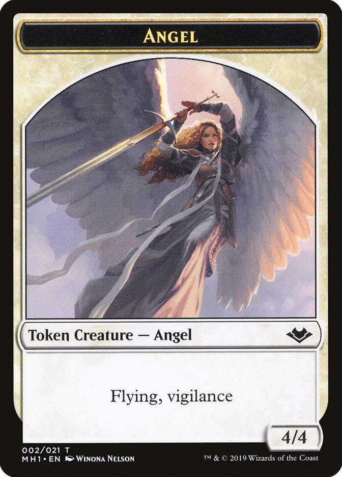 Shapeshifter (001) // Angel (002) Double-Sided Token [Modern Horizons Tokens] | Tables and Towers