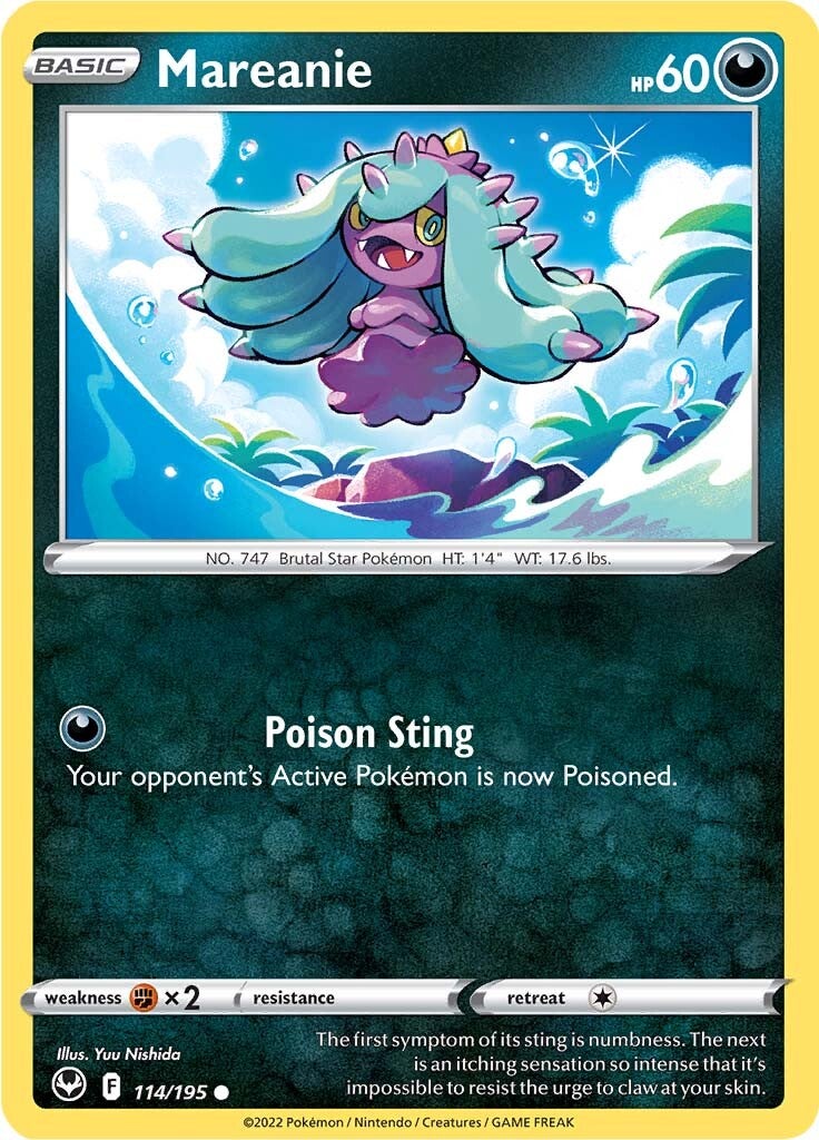 Mareanie (114/195) [Sword & Shield: Silver Tempest] | Tables and Towers