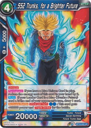 SS2 Trunks, for a Brighter Future (BT10-043) [Rise of the Unison Warrior 2nd Edition] | Tables and Towers