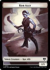 Wall // Kor Ally Double-Sided Token [Commander Masters Tokens] | Tables and Towers