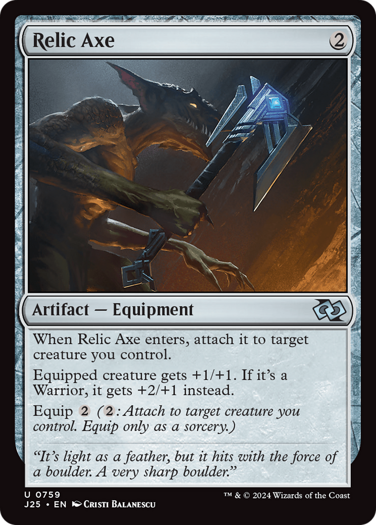 Relic Axe [Foundations Jumpstart] | Tables and Towers