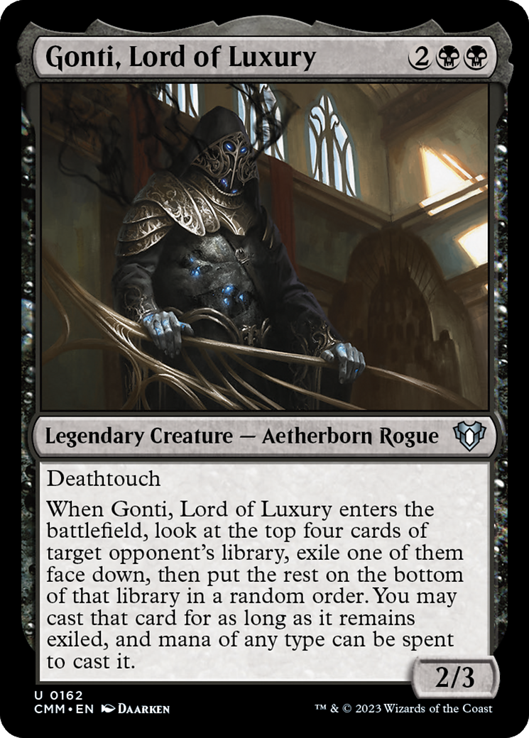 Gonti, Lord of Luxury [Commander Masters] | Tables and Towers