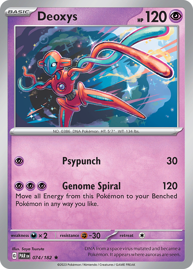 Deoxys (074/182) [Scarlet & Violet: Paradox Rift] | Tables and Towers