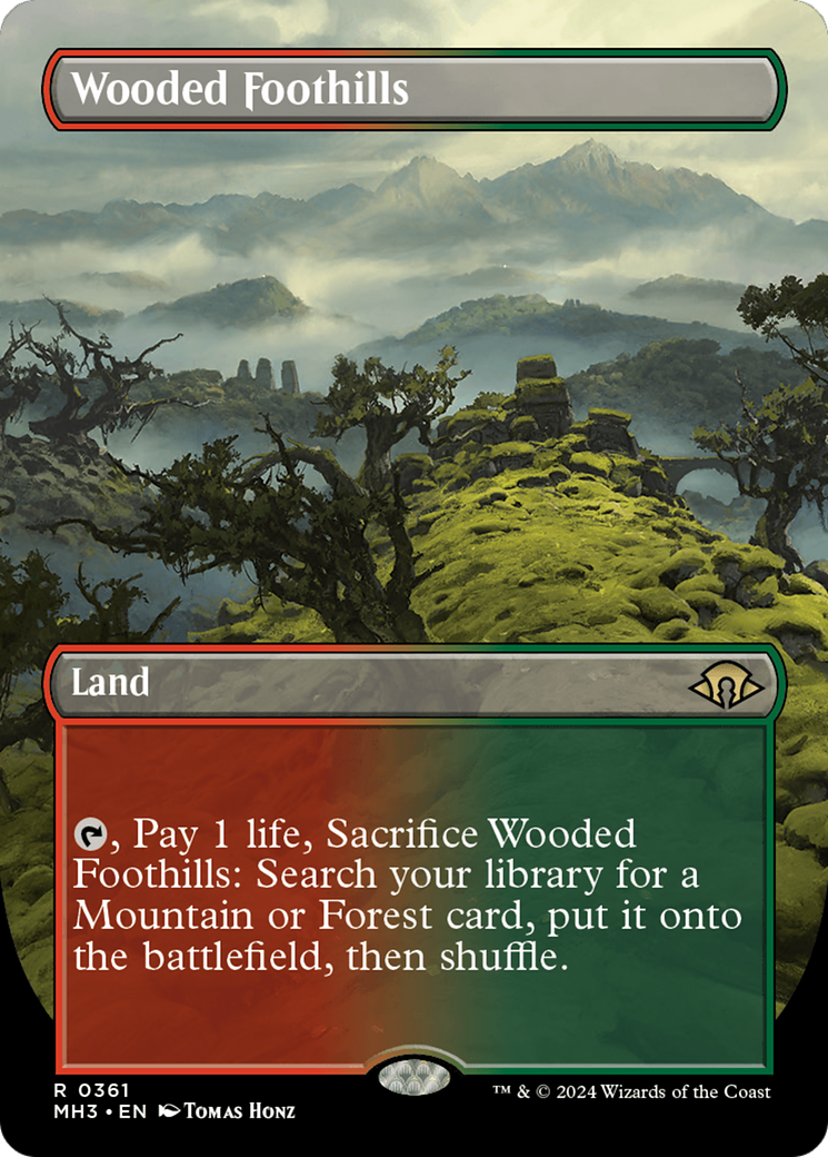 Wooded Foothills (Borderless) [Modern Horizons 3] | Tables and Towers