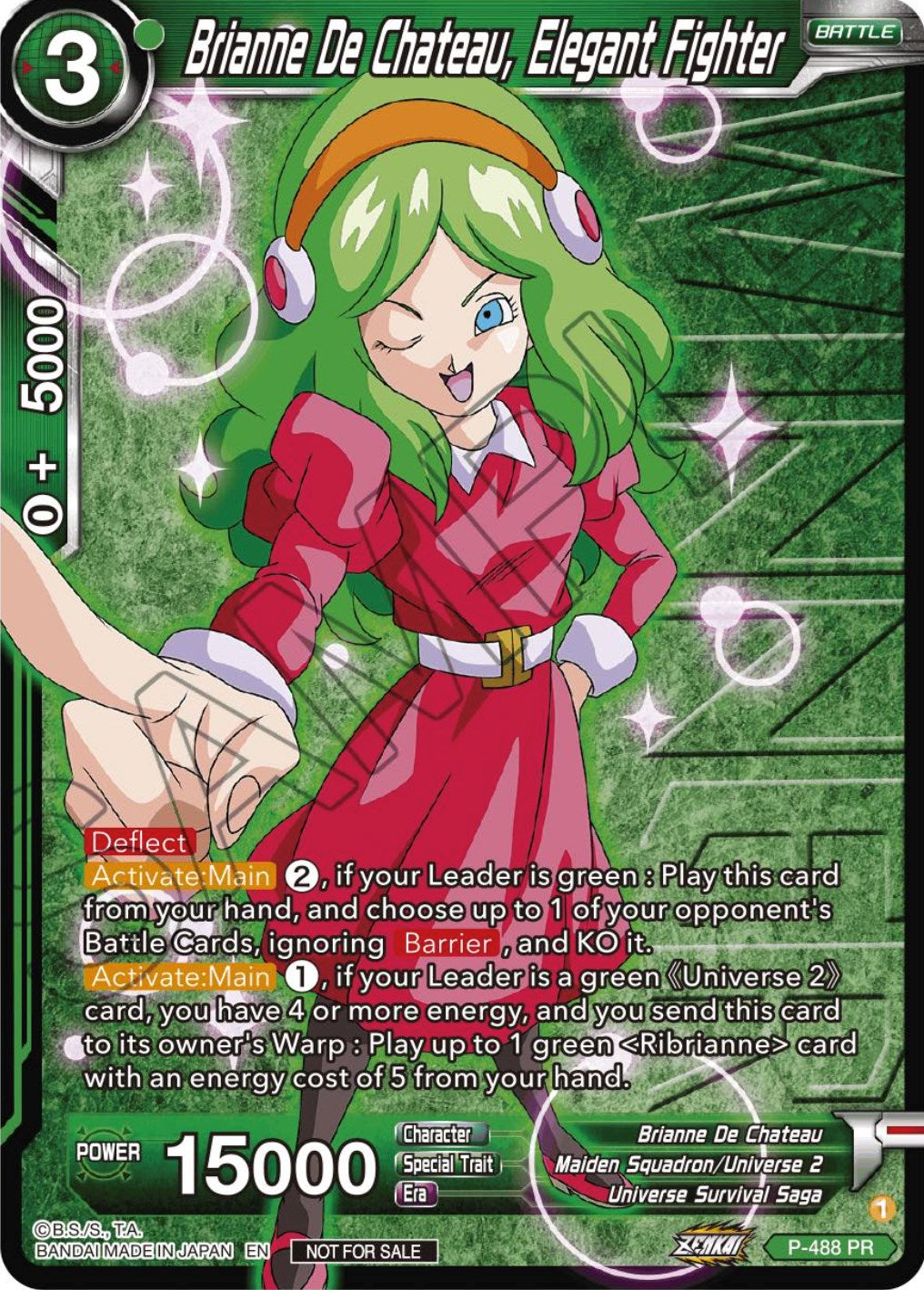 Brianne De Chateau, Elegant Fighter (Zenkai Series Tournament Pack Vol.3 Winner) (P-488) [Tournament Promotion Cards] | Tables and Towers