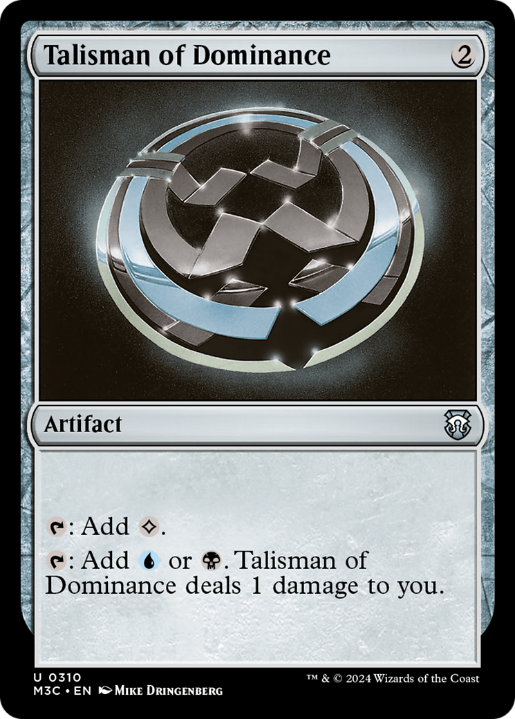 Talisman of Dominance (Ripple Foil) [Modern Horizons 3 Commander] | Tables and Towers