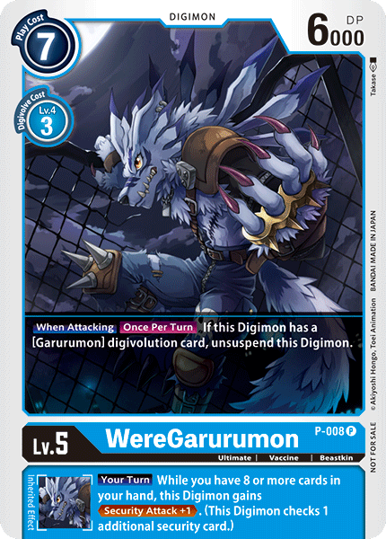 WereGarurumon [P-008] [Promotional Cards] | Tables and Towers