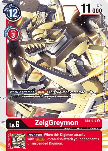 ZeigGreymon [BT5-017] [Battle of Omni] | Tables and Towers