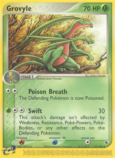 Grovyle (31/109) [EX: Ruby & Sapphire] | Tables and Towers