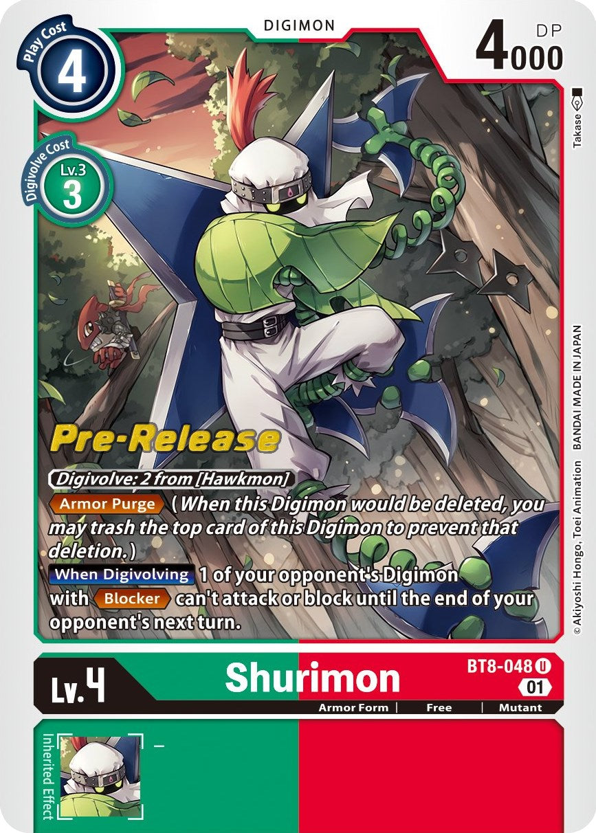 Shurimon [BT8-048] [New Awakening Pre-Release Cards] | Tables and Towers