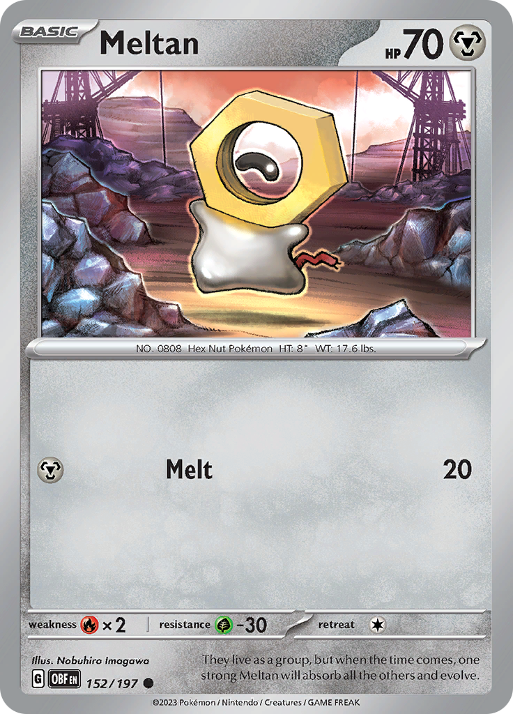 Meltan (152/197) [Scarlet & Violet: Obsidian Flames] | Tables and Towers