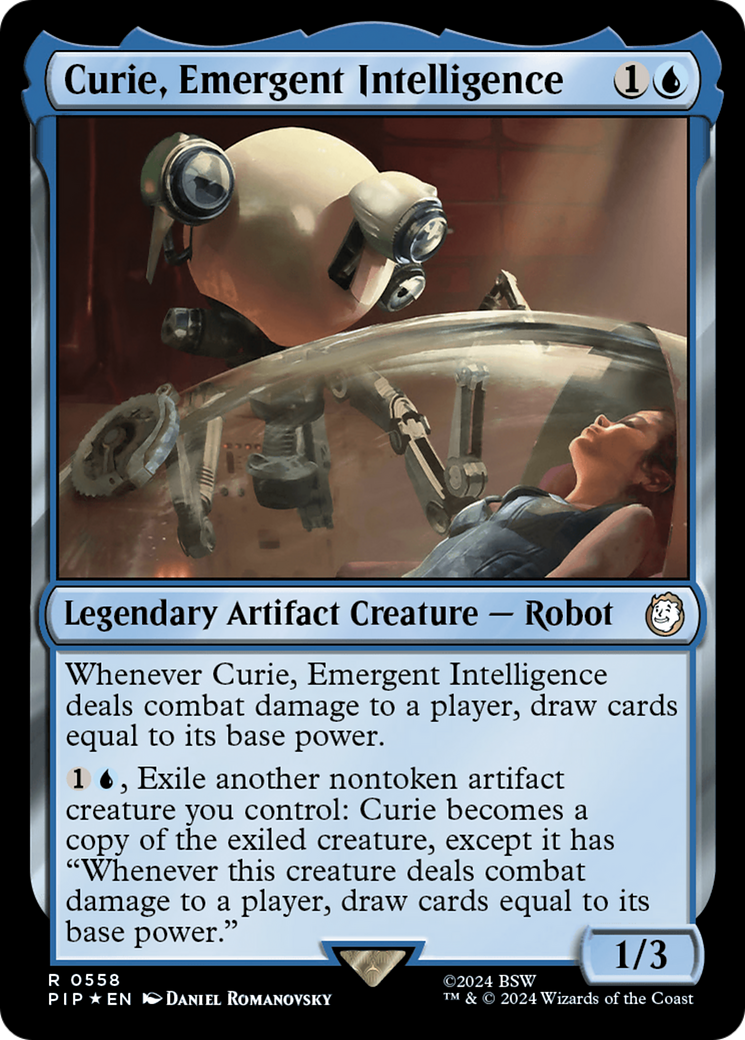 Curie, Emergent Intelligence (Surge Foil) [Fallout] | Tables and Towers