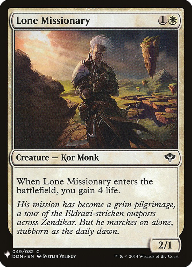 Lone Missionary [Mystery Booster] | Tables and Towers