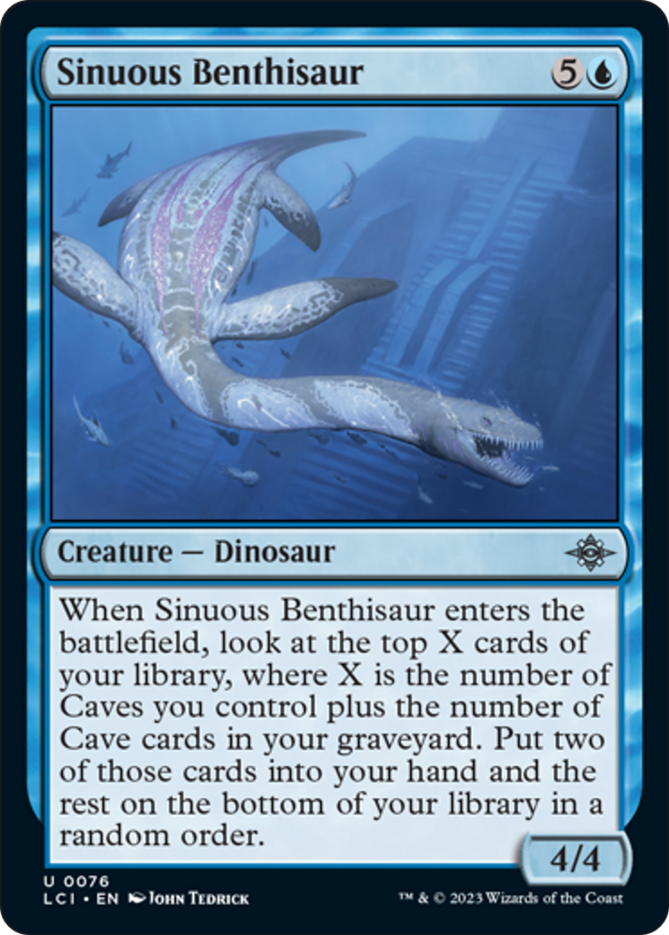 Sinuous Benthisaur [The Lost Caverns of Ixalan] | Tables and Towers