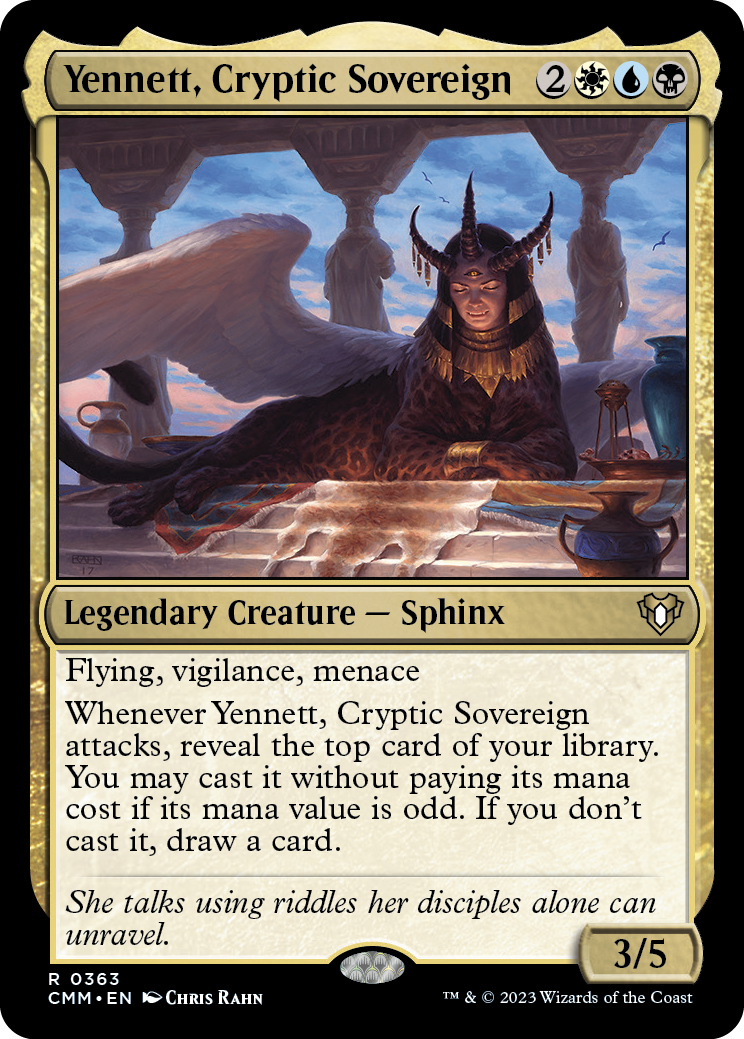 Yennett, Cryptic Sovereign [Commander Masters] | Tables and Towers