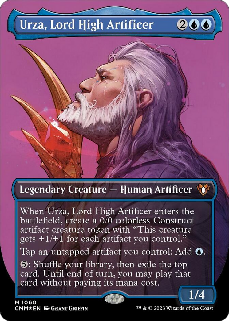 Urza, Lord High Artificer (Borderless Textured Foil Frame Break) [Commander Masters] | Tables and Towers