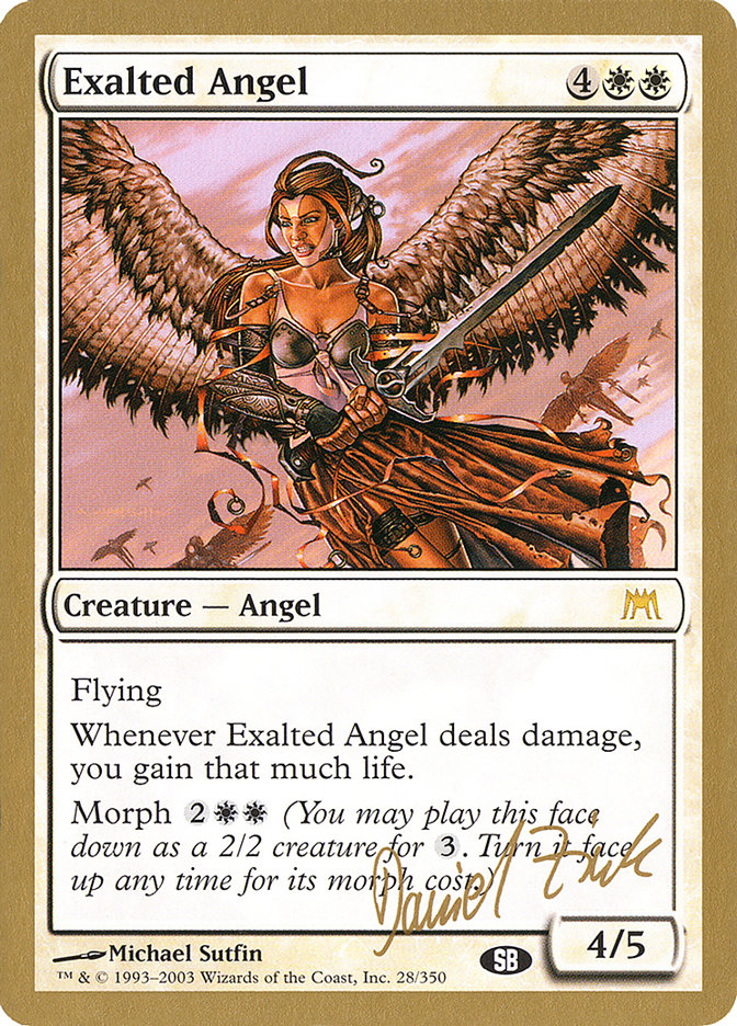 Exalted Angel (Daniel Zink) (SB) [World Championship Decks 2003] | Tables and Towers