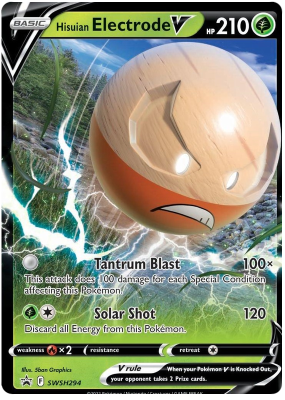 Hisuian Electrode V (SWSH294) (Jumbo Card) [Sword & Shield: Black Star Promos] | Tables and Towers