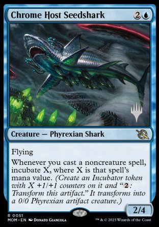 Chrome Host Seedshark (Promo Pack) [March of the Machine Promos] | Tables and Towers